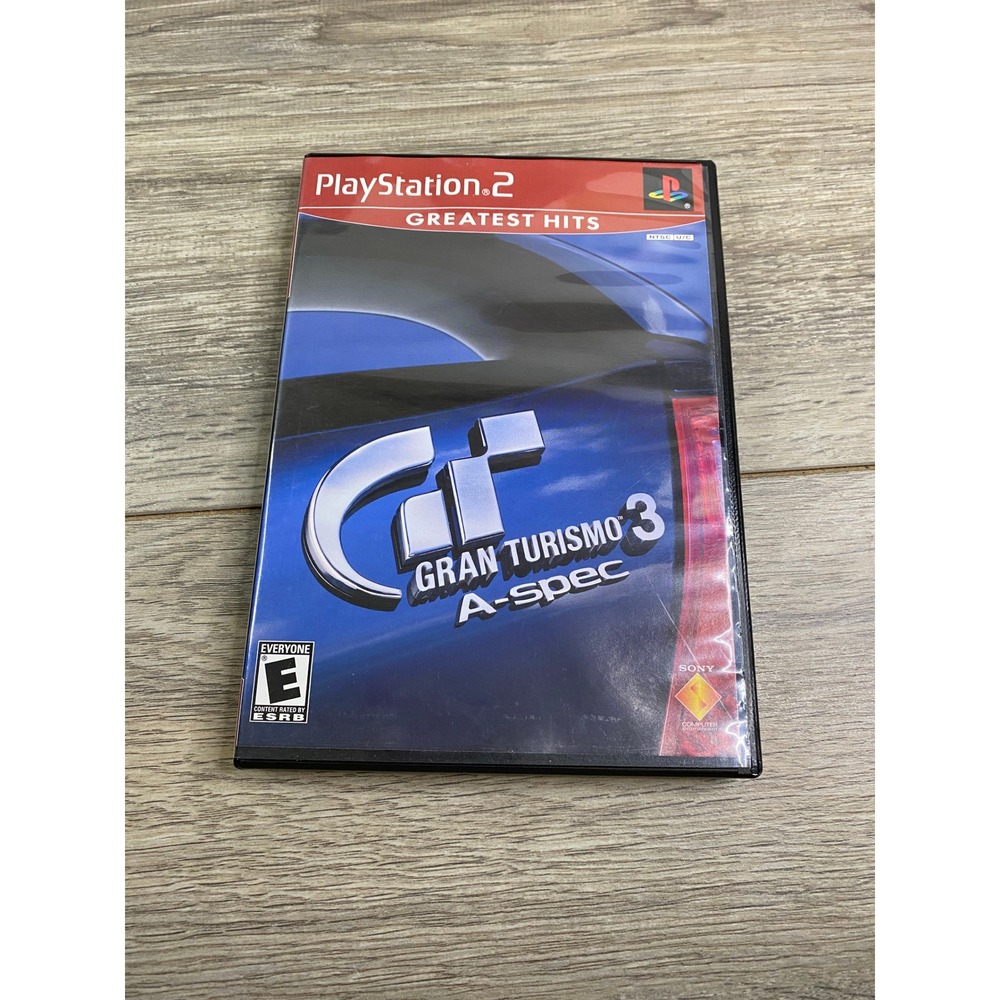 Gran Turismo 3 A-spec Sony PlayStation 2 PS2 Greatest Hits Case and Manual Only